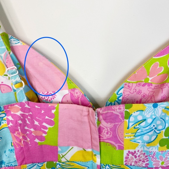 Vintage Lilly Pulitzer Patchwork Dress Size 4 - Picture 12 of 12